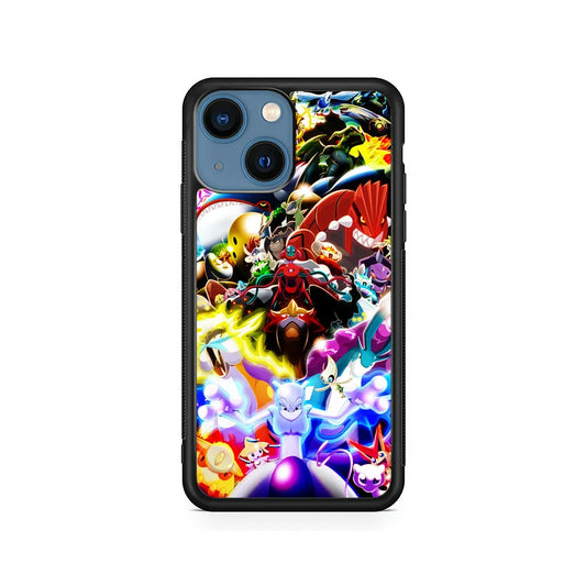 Legendary Pokemon iPhone 15 Case-Rubber / Black (2D Case)-Xtracase