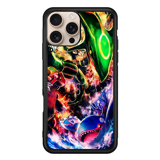 Legendary Pokemon Monsters Trio iPhone 16 Pro Max Case - iPhone 16 Pro Max