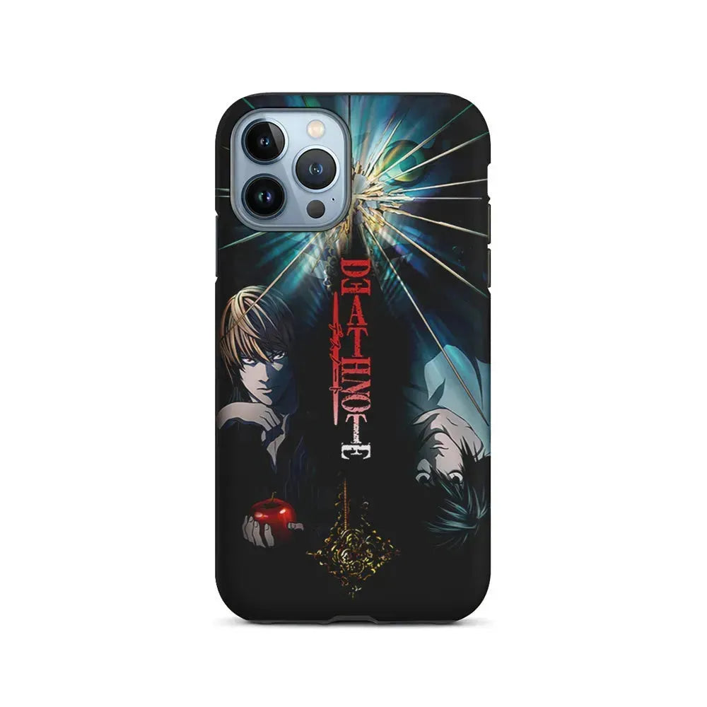 Light Yagami VS L Death Note iPhone 15 Pro Max Case-2 in 1 Tough Case-Xtracase