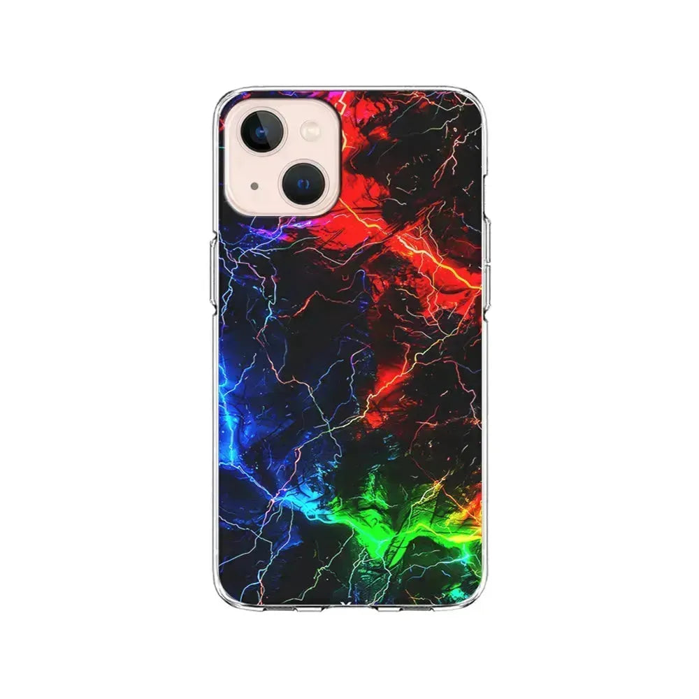 Lightning Strike at Night iPhone 13 Mini Case-Clear Soft Case-Xtracase