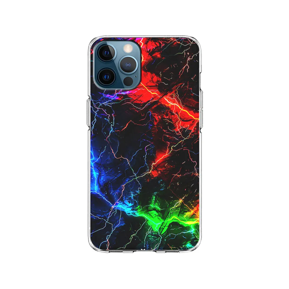 Lightning Strike at Night iPhone 13 Pro Case-Clear Soft Case-Xtracase