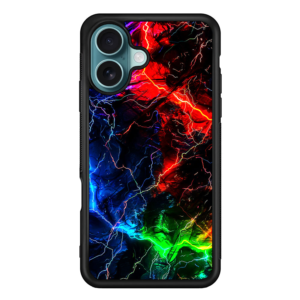 Lightning Strike at Night iPhone 16 Case - Xtracase