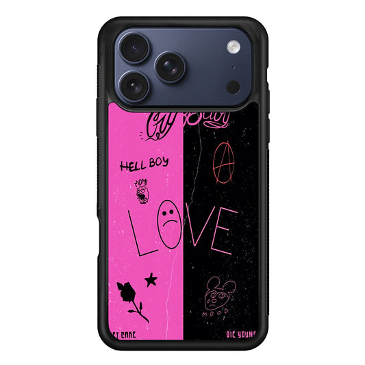 Lil Peep Pink and Black iPhone 17 Pro Case - Xtracase