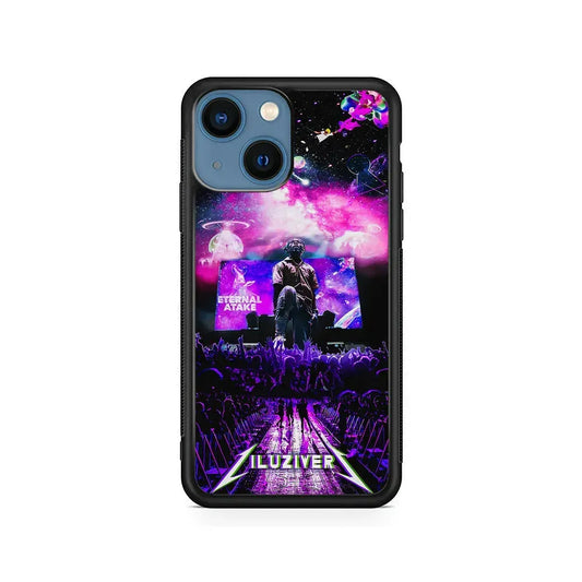 Lil Uzi Vert Concert iPhone 13 Mini Case-Rubber / Black (2D Case)-Xtracase
