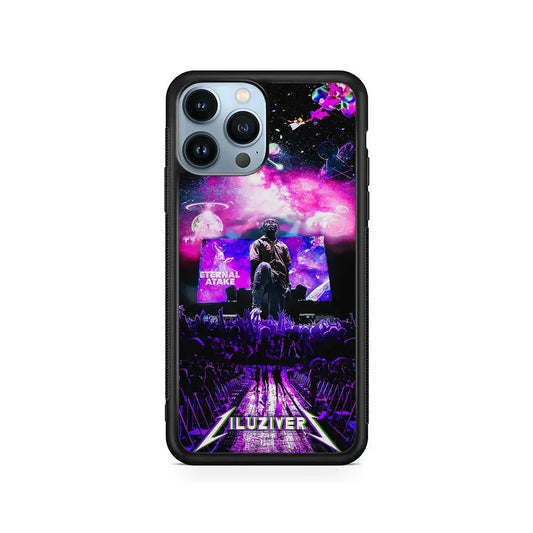 Lil Uzi Vert Concert iPhone 15 Pro Max Case-Rubber / Black (2D Case)-Xtracase