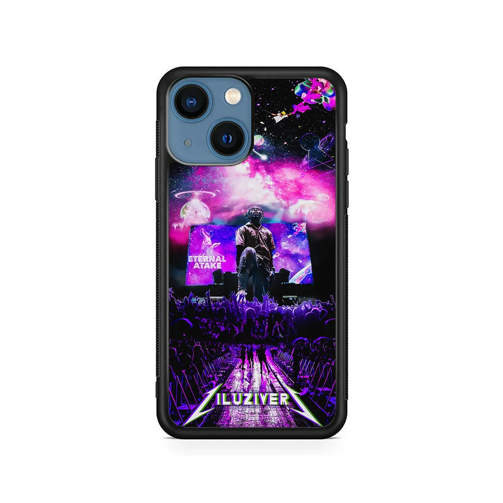 Lil Uzi Vert Concert iPhone 14 Plus Case-Rubber / Black (2D Case)-Xtracase