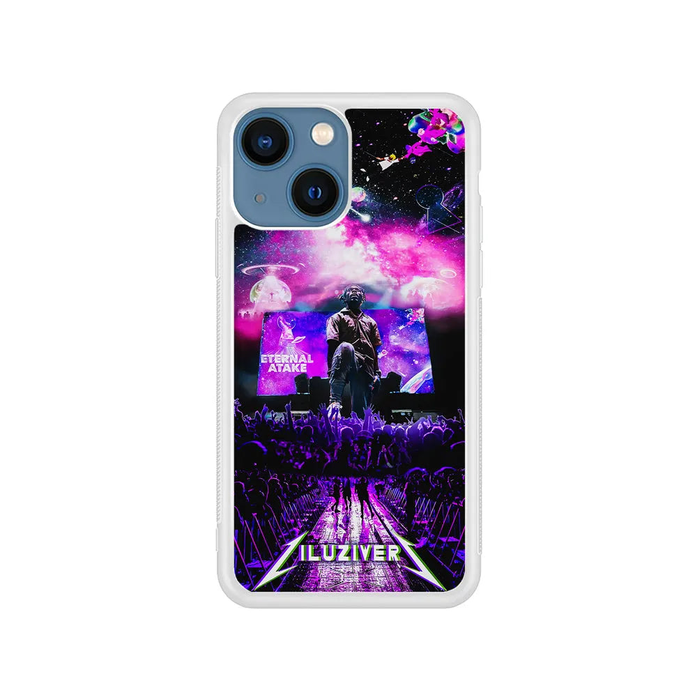 Lil Uzi Vert Concert iPhone 15 Case-Rubber / White (2D Case)-Xtracase