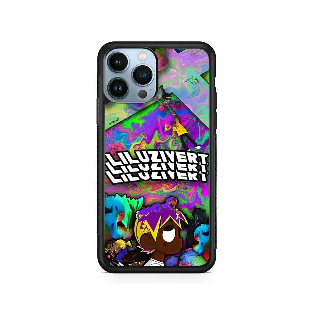 Lil Uzi Vert Cover Album iPhone 15 Pro Max Case-Rubber / Black (2D Case)-Xtracase