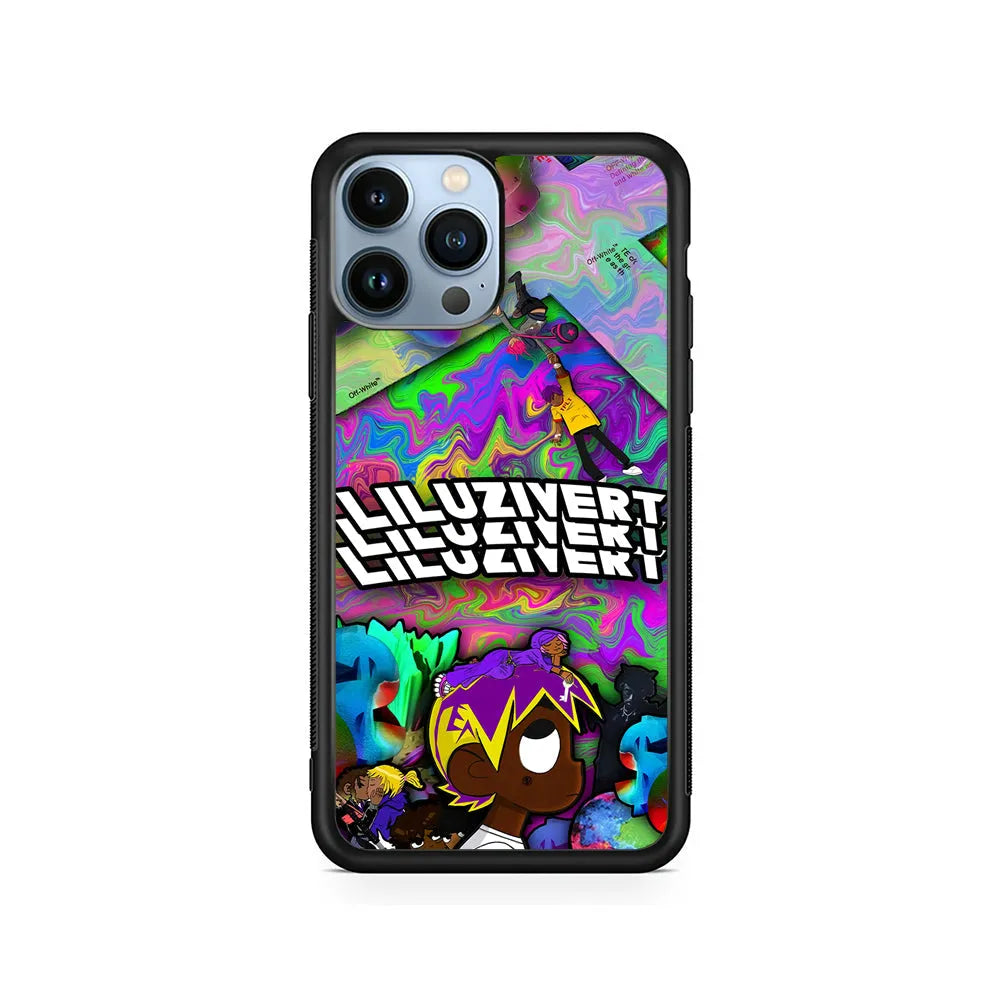 Lil Uzi Vert Cover Album iPhone 13 Pro Case-Rubber / Black (2D Case)-Xtracase