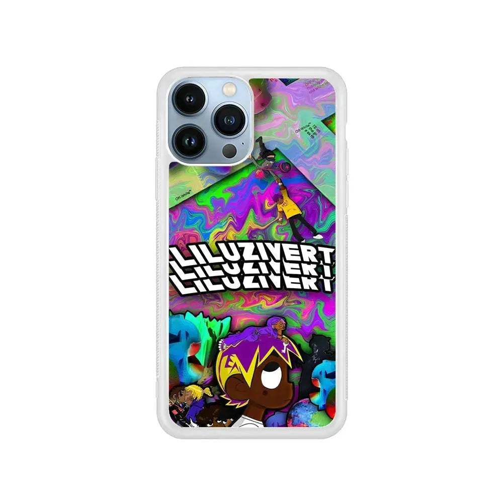 Lil Uzi Vert Cover Album iPhone 15 Pro Max Case-Rubber / White (2D Case)-Xtracase