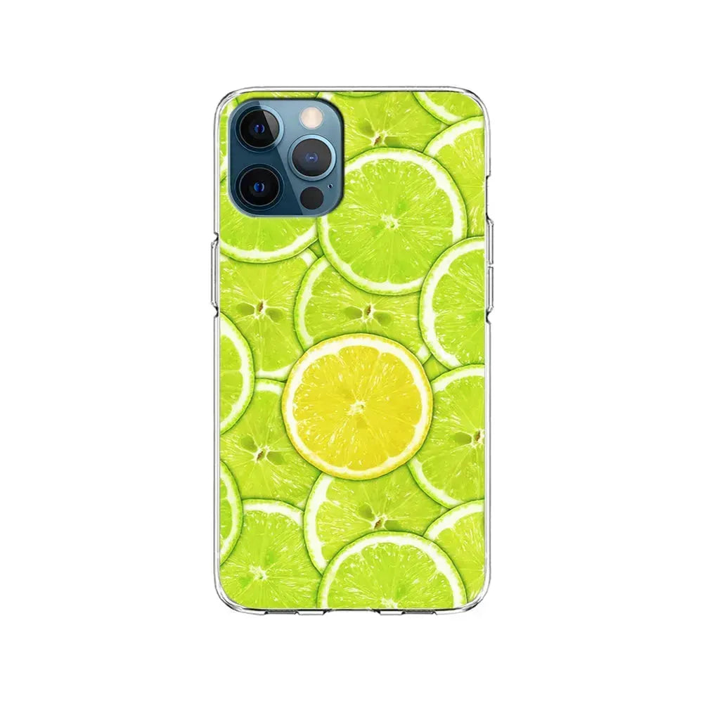 Lime Slice Citrus Fruit iPhone 15 Pro Max Case-Clear Soft Case-Xtracase