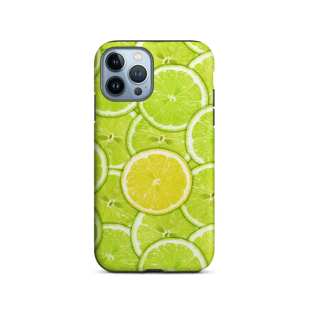 Lime Slice Citrus Fruit iPhone 13 Pro Case-2 in 1 Tough Case-Xtracase