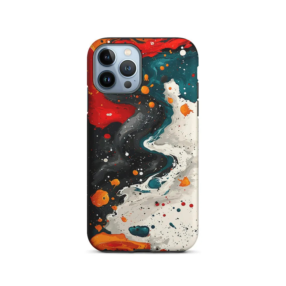Liquid Abstract Painting Art iPhone 13 Pro Case-2 in 1 Tough Case-Xtracase