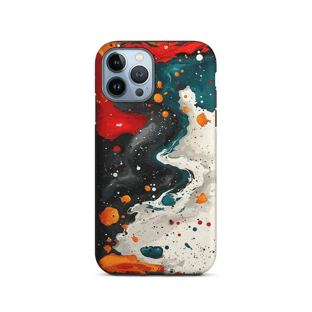 Liquid Abstract Painting Art iPhone 15 Pro Max Case-2 in 1 Tough Case-Xtracase