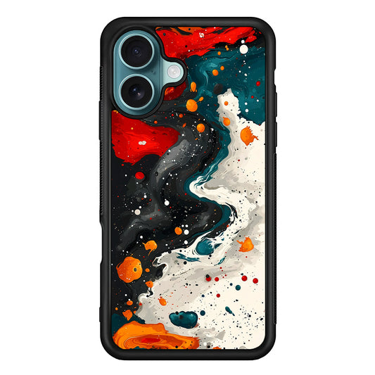 Liquid Abstract Painting Art iPhone 16 Plus Case - Xtracase