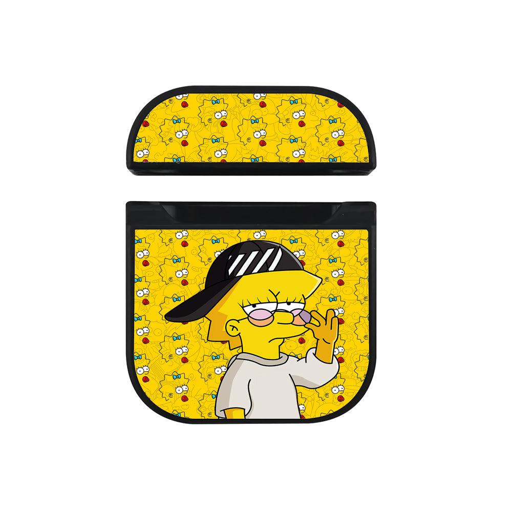 Lisa Simpson Keep Adult Hard Plastic Case Cover For Apple Airpods-Xtracase