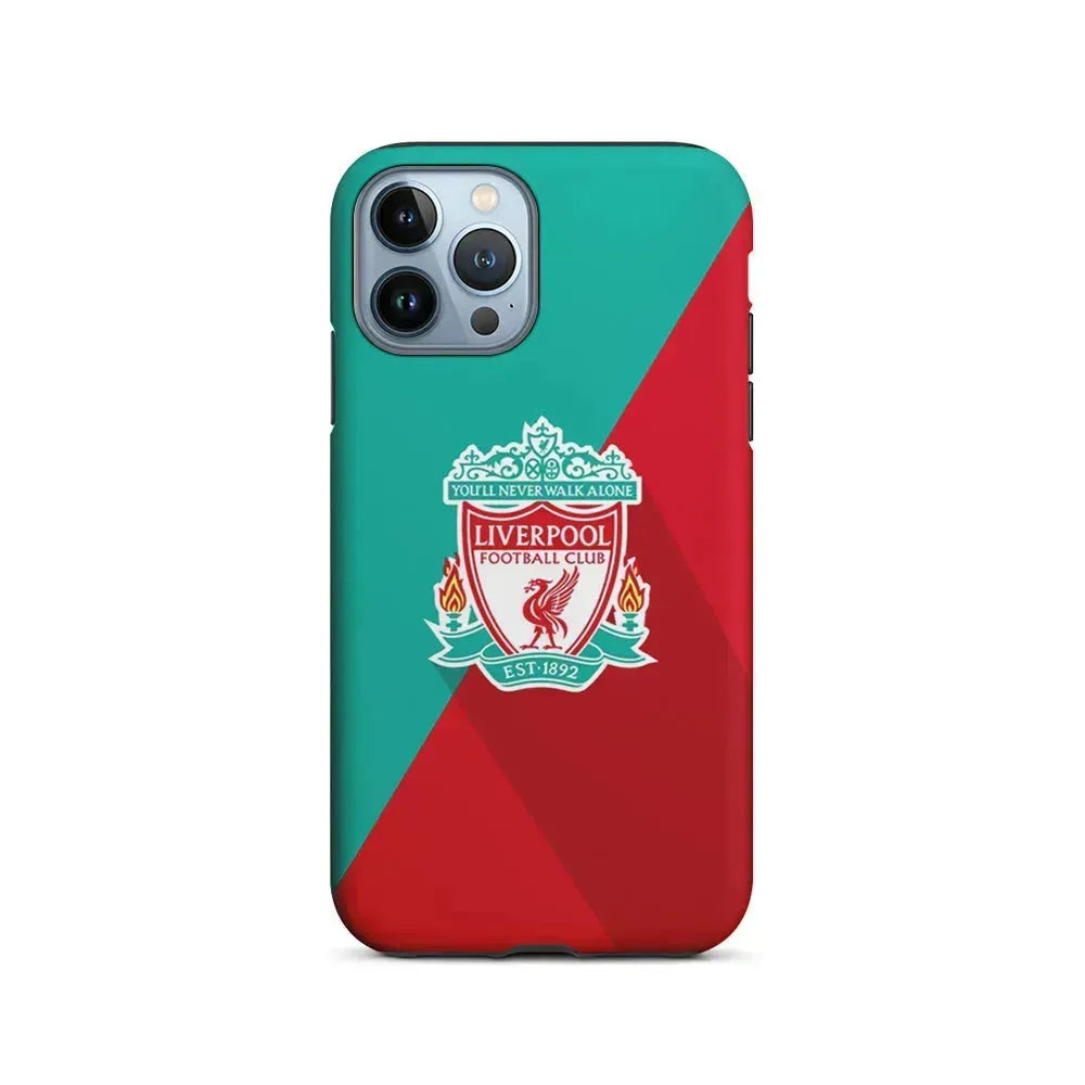 Liverpool FC Green Red iPhone 15 Pro Max Case-2 in 1 Tough Case-Xtracase