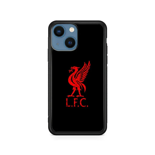 Liverpool Football Club iPhone 13 Mini Case-Rubber / Black (2D Case)-Xtracase