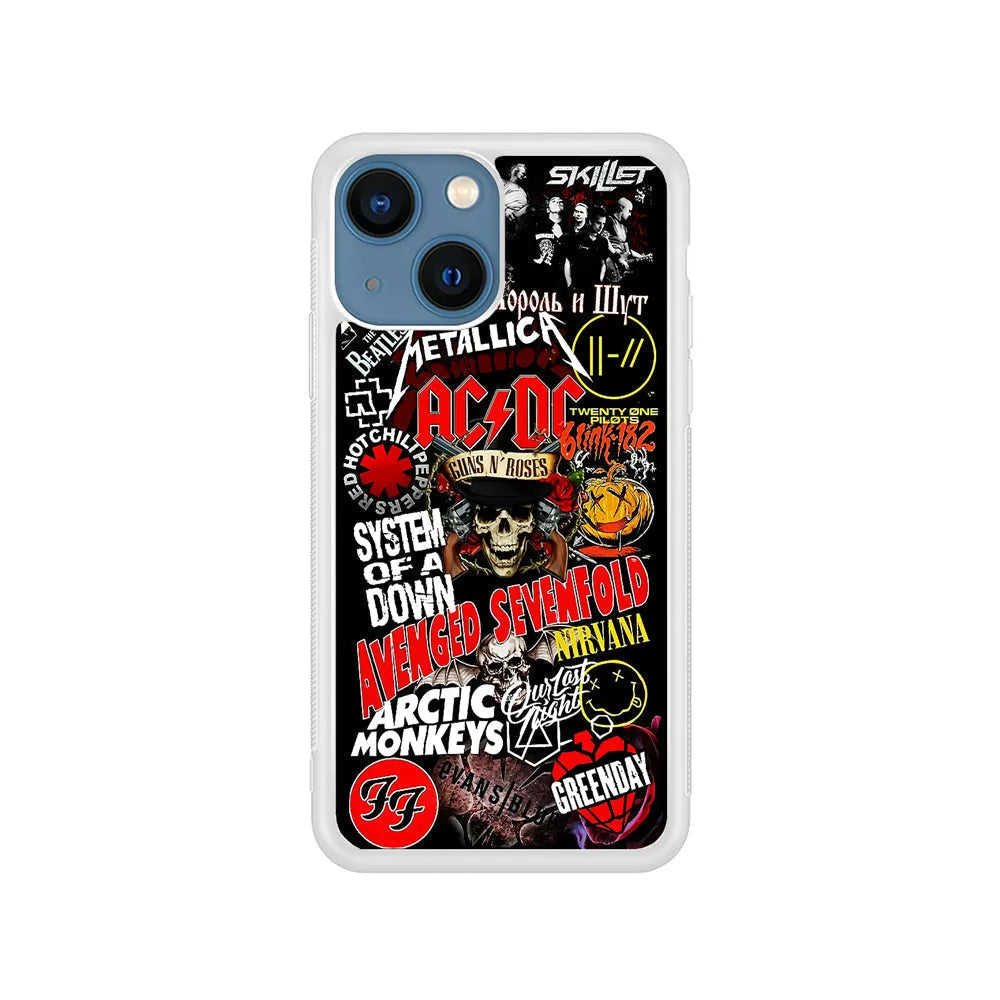 Logo Band Legends iPhone 15 Plus Case-Rubber / White (2D Case)-Xtracase