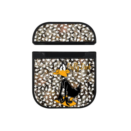 Looney Tunes Daffy Being Hunted Hard Plastic Case Cover For Apple Airpods-Xtracase
