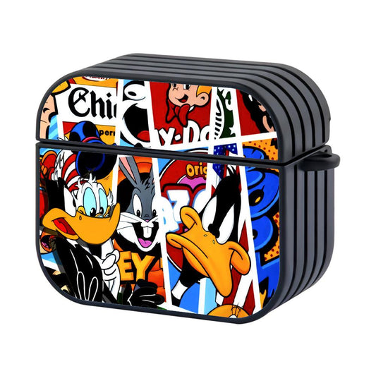 Looney Tunes Duffy Taken Aback Hard Plastic Case Cover For Apple Airpods 4-Xtracase