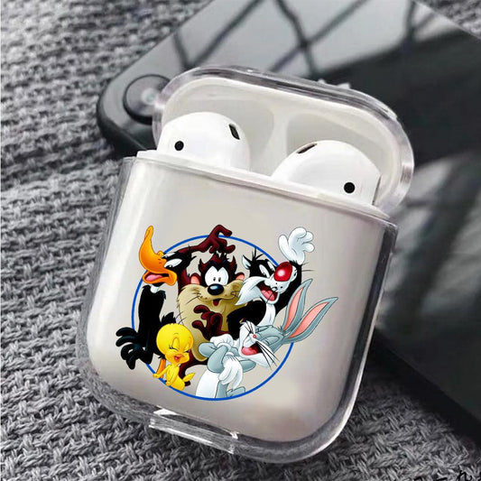 Looney Tunes Gang Protective Clear Case Cover For Apple Airpods-Xtracase