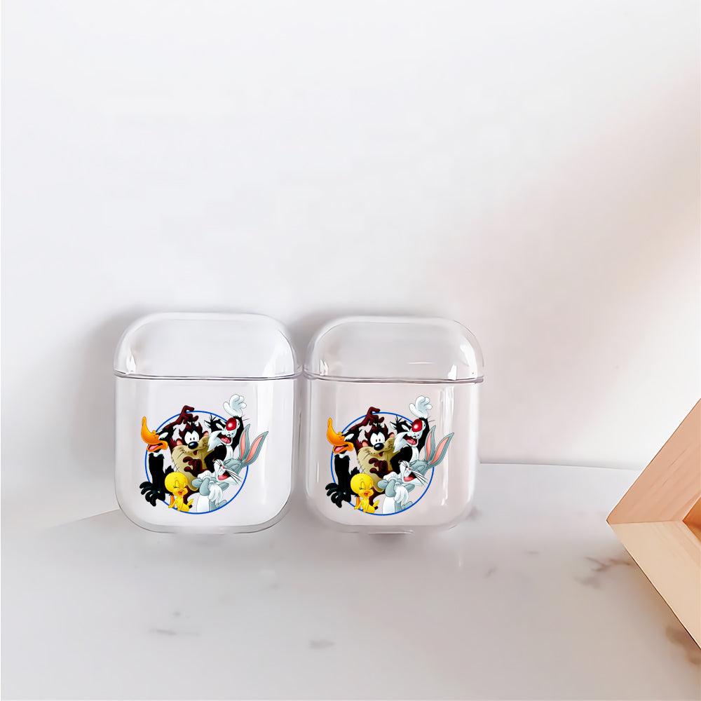 Looney Tunes Gang Protective Clear Case Cover For Apple Airpods-Xtracase