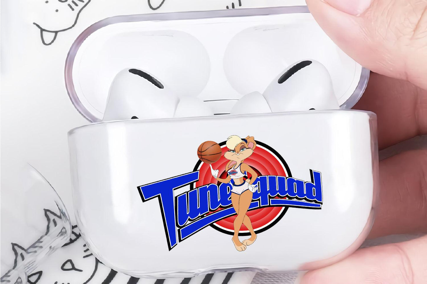 Looney Tunes Squad with Lola Bunny Apple Airpod Pro 2 Clear Case-Xtracase