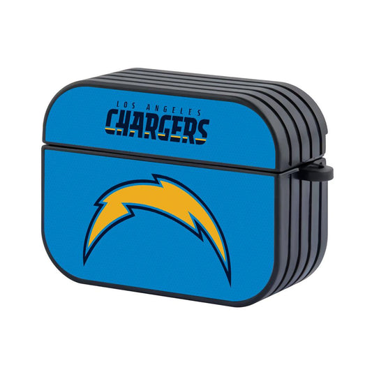 Los Angeles Chargers NFL Bold Flow Hard Plastic Case Cover For Apple Airpods Pro 3-Xtracase