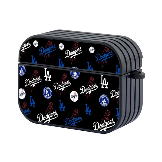 Los Angeles Dodgers Logo Pattern Apple Airpods Pro 2 Case-Xtracase