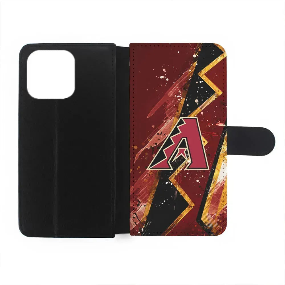 MLB Arizona Diamondbacks Team iPhone 15 Pro Max Case-Flip Wallet Case-Xtracase