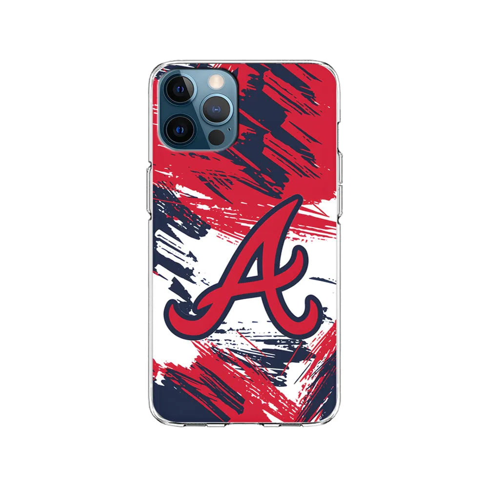MLB Atlanta Braves Logo iPhone 13 Pro Case-Clear Soft Case-Xtracase