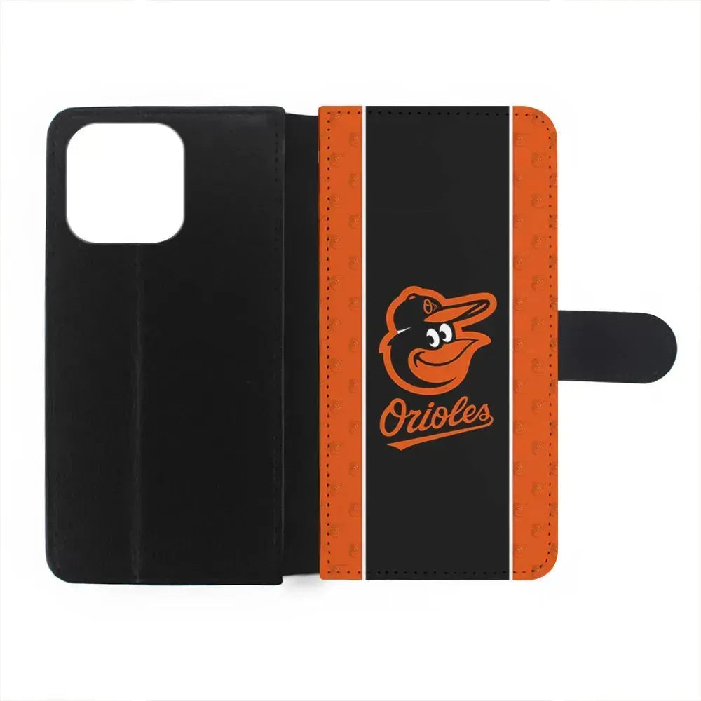 MLB Baltimore Orioles Team iPhone 15 Pro Max Case-Flip Wallet Case-Xtracase