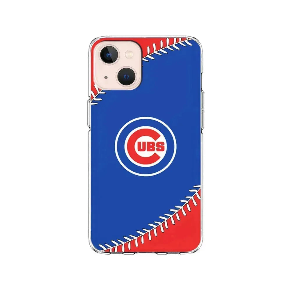 MLB Chicago Cubs Ball iPhone 13 Mini Case-Clear Soft Case-Xtracase
