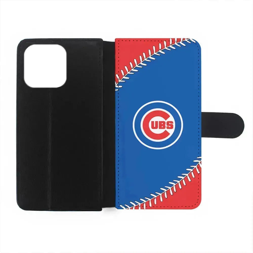 MLB Chicago Cubs Ball iPhone 13 Mini Case-Flip Wallet Case-Xtracase