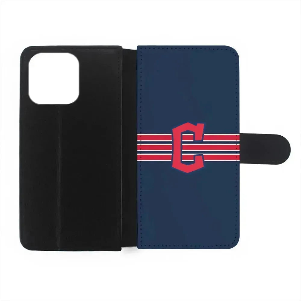 MLB Cleveland Guardians Team iPhone 13 Mini Case-Flip Wallet Case-Xtracase