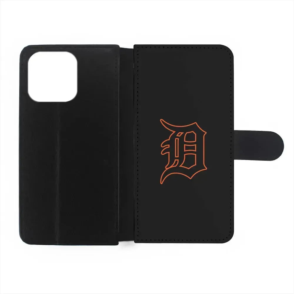 MLB Detroit Tigers Team iPhone 15 Pro Max Case-Flip Wallet Case-Xtracase