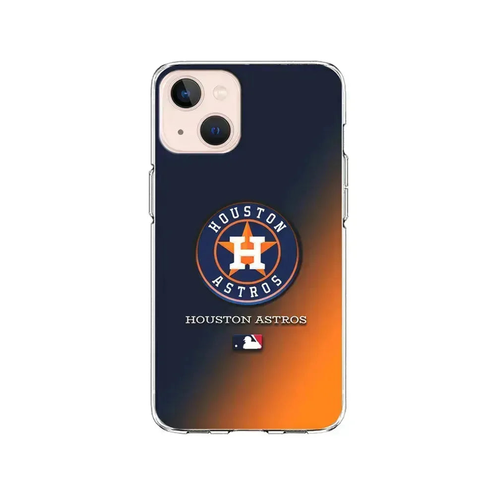MLB Houston Astros Logo iPhone 13 Mini Case-Clear Soft Case-Xtracase