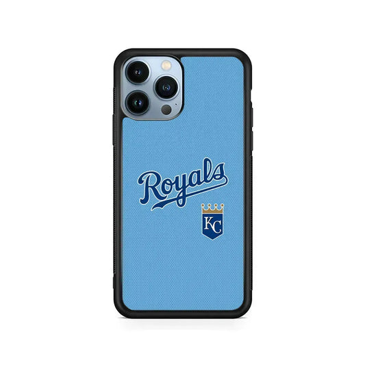 MLB Kansas City Royals Logo iPhone 15 Pro Max Case-Rubber / Black (2D Case)-Xtracase