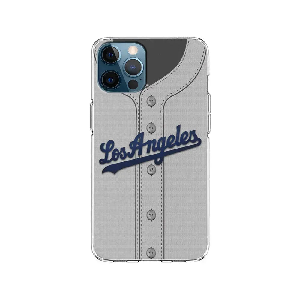 MLB Los Angeles Dodgers Jersey iPhone 15 Pro Max Case-Clear Soft Case-Xtracase