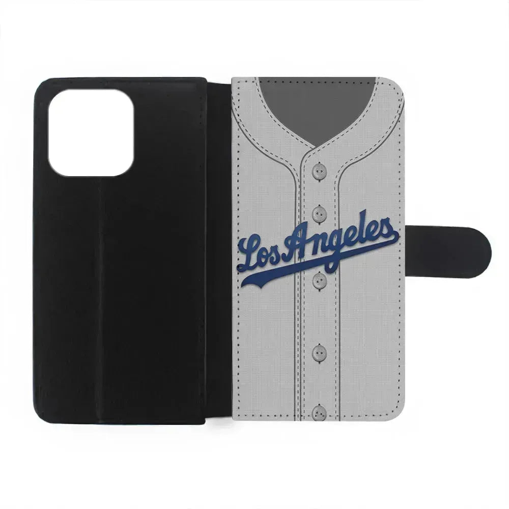 MLB Los Angeles Dodgers Jersey iPhone 13 Mini Case-Flip Wallet Case-Xtracase