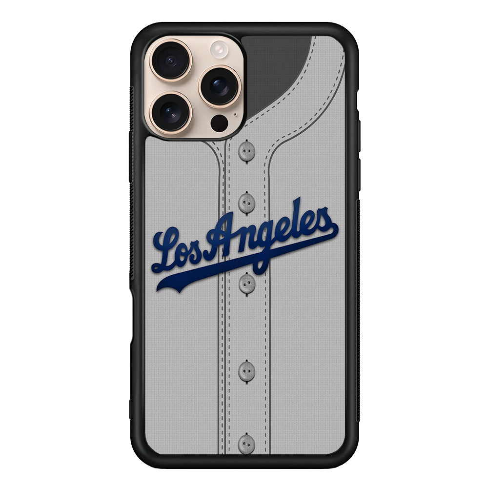 MLB Los Angeles Dodgers Jersey iPhone 16 Pro Max Case - iPhone 16 Pro Max