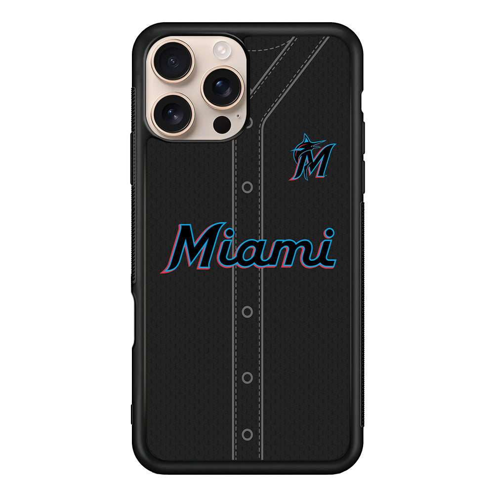 MLB Miami Marlins Jersey iPhone 16 Pro Case - iPhone 16 Pro