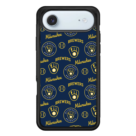 MLB Milwaukee Brewers Pattern iPhone 17 Air Case - Xtracase