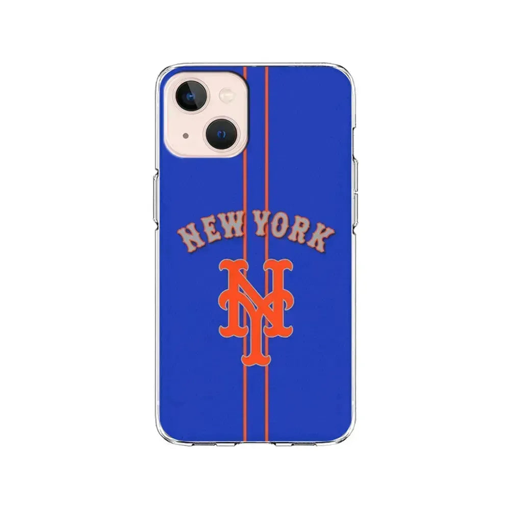 MLB New York Mets Team iPhone 13 Mini Case-Clear Soft Case-Xtracase