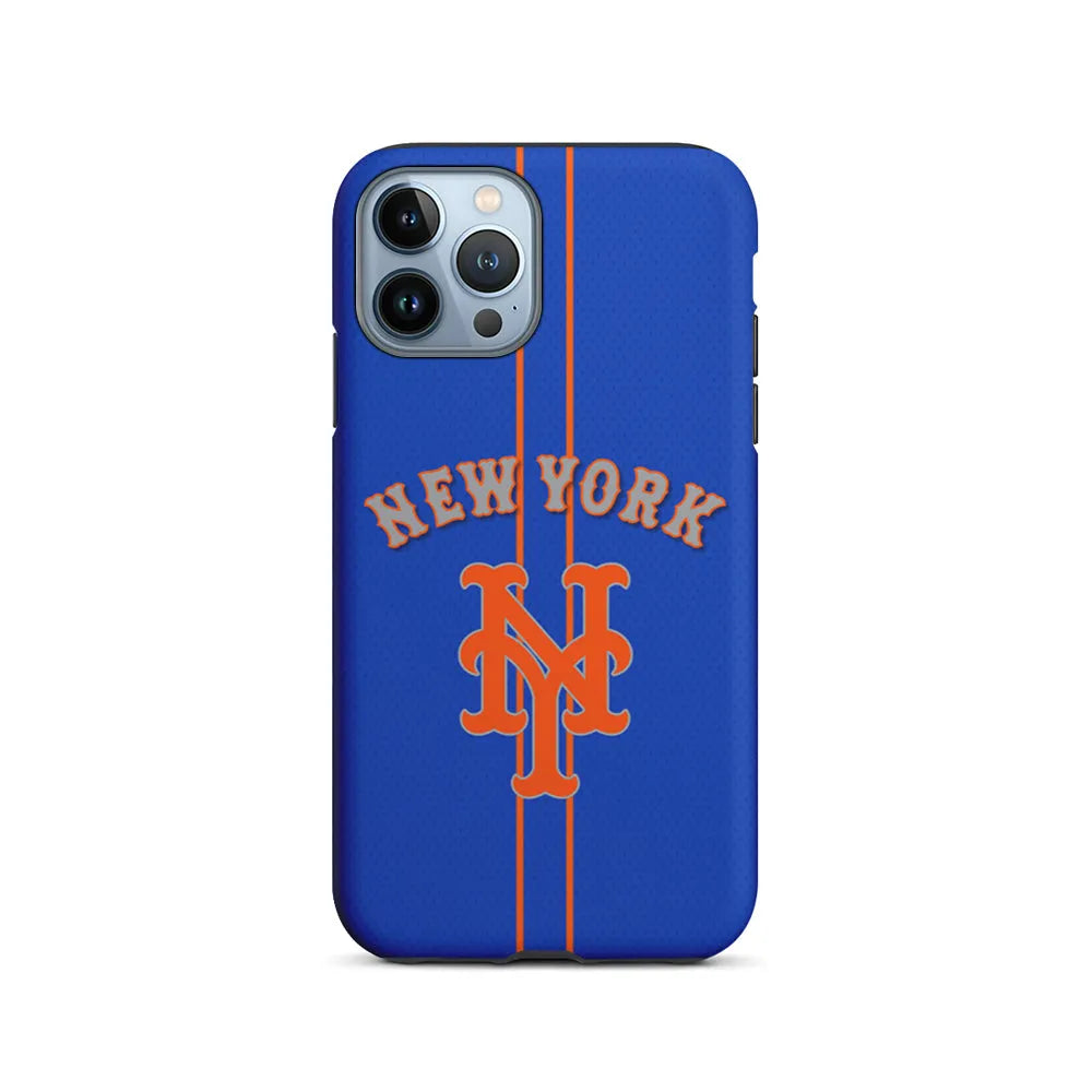 MLB New York Mets Team iPhone 13 Pro Case-2 in 1 Tough Case-Xtracase
