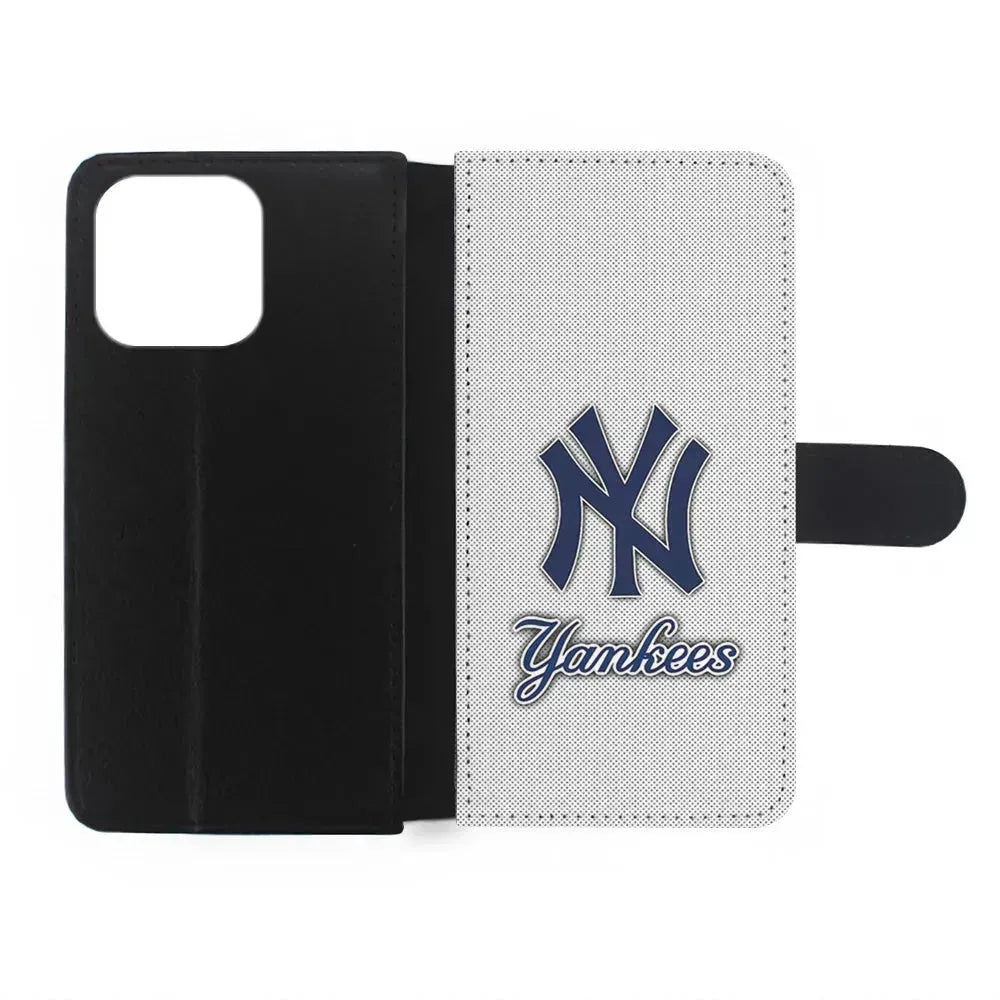 MLB New York Yankees Team iPhone 15 Pro Max Case-Flip Wallet Case-Xtracase