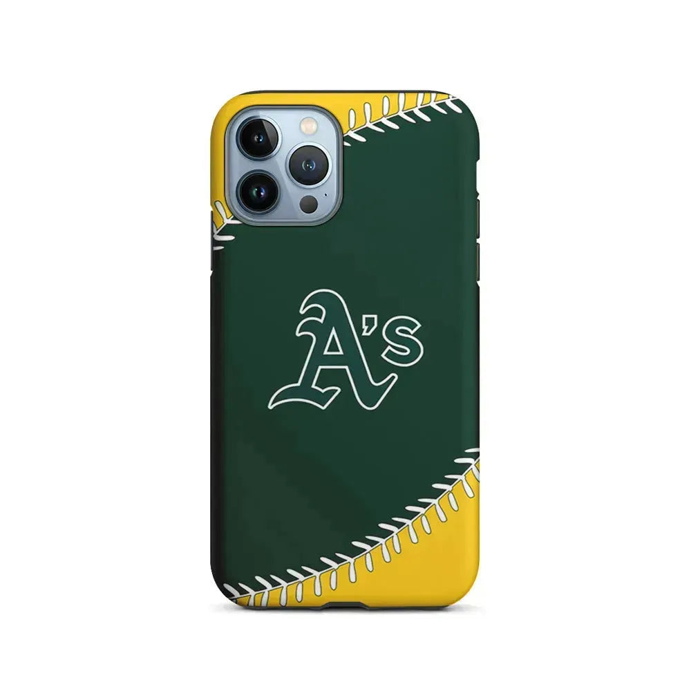 MLB Oakland Athletics Team iPhone 15 Pro Max Case-2 in 1 Tough Case-Xtracase