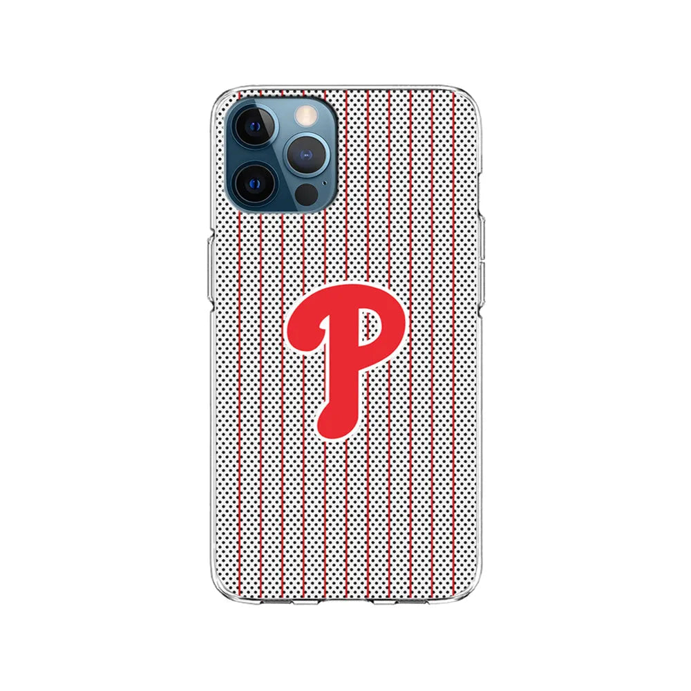 MLB Philadelphia Phillies Team iPhone 13 Pro Case-Clear Soft Case-Xtracase