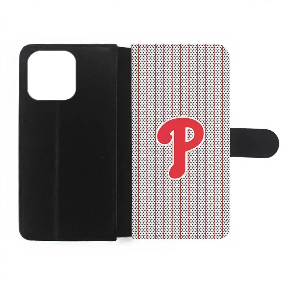 MLB Philadelphia Phillies Team iPhone 13 Mini Case-Flip Wallet Case-Xtracase